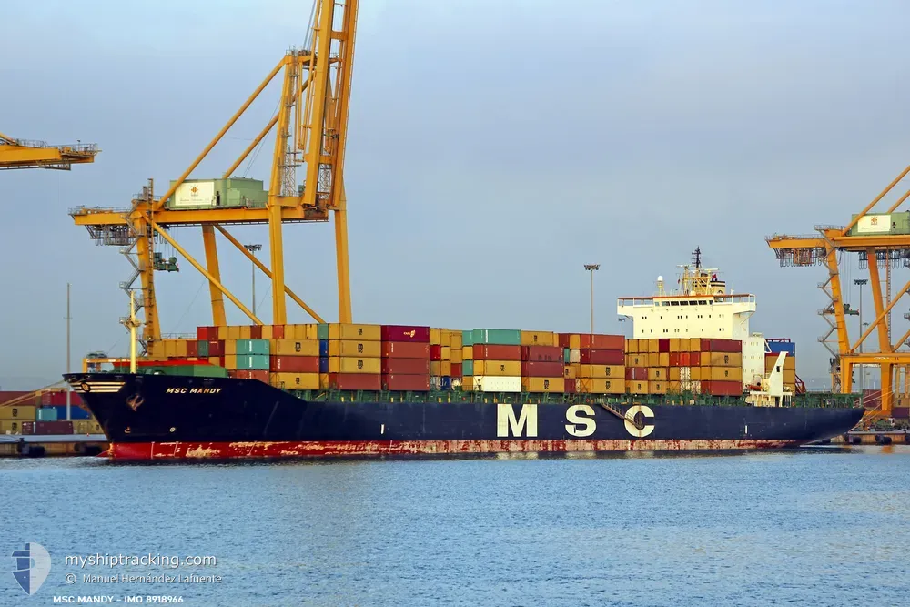 msc mandy (Container Ship) - IMO 8918966, MMSI 354537000, Call Sign HPRL under the flag of Panama