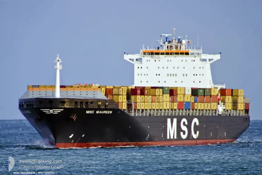 msc maureen (Container Ship) - IMO 9251717, MMSI 355216000, Call Sign HPMP under the flag of Panama