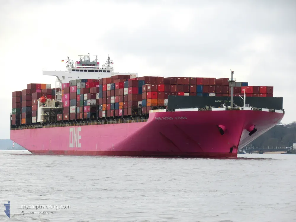 one hong kong (Container Ship) - IMO 9395161, MMSI 355271000, Call Sign 3FKN5 under the flag of Panama
