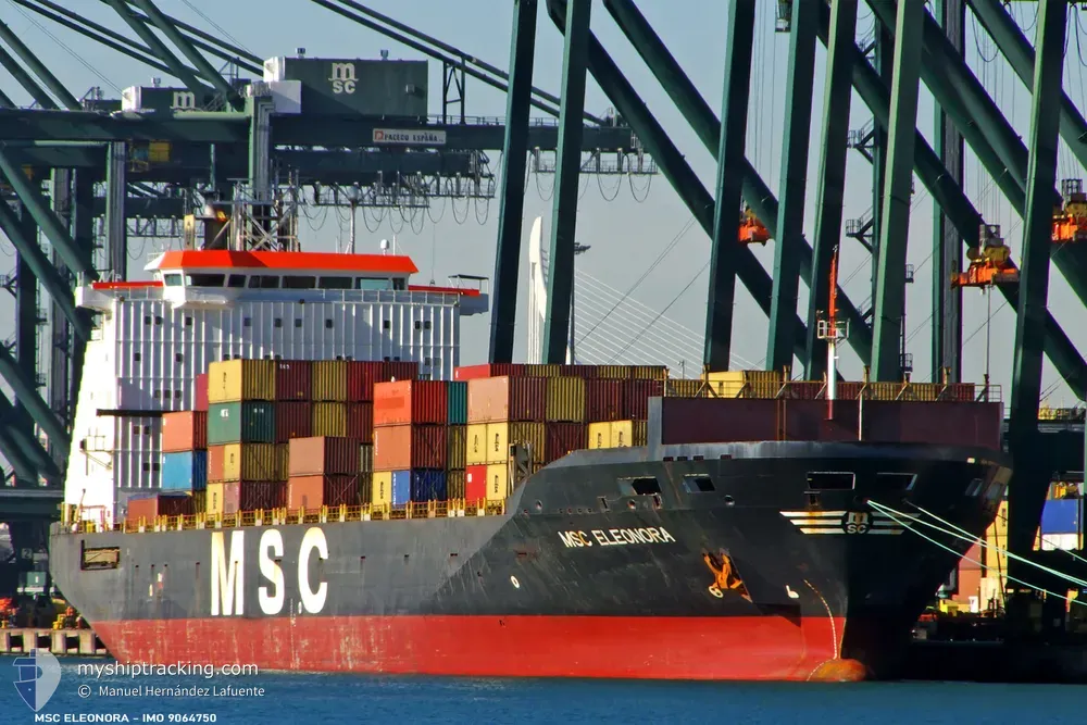 msc eleonora (Container Ship) - IMO 9064750, MMSI 356167000, Call Sign HPVY under the flag of Panama