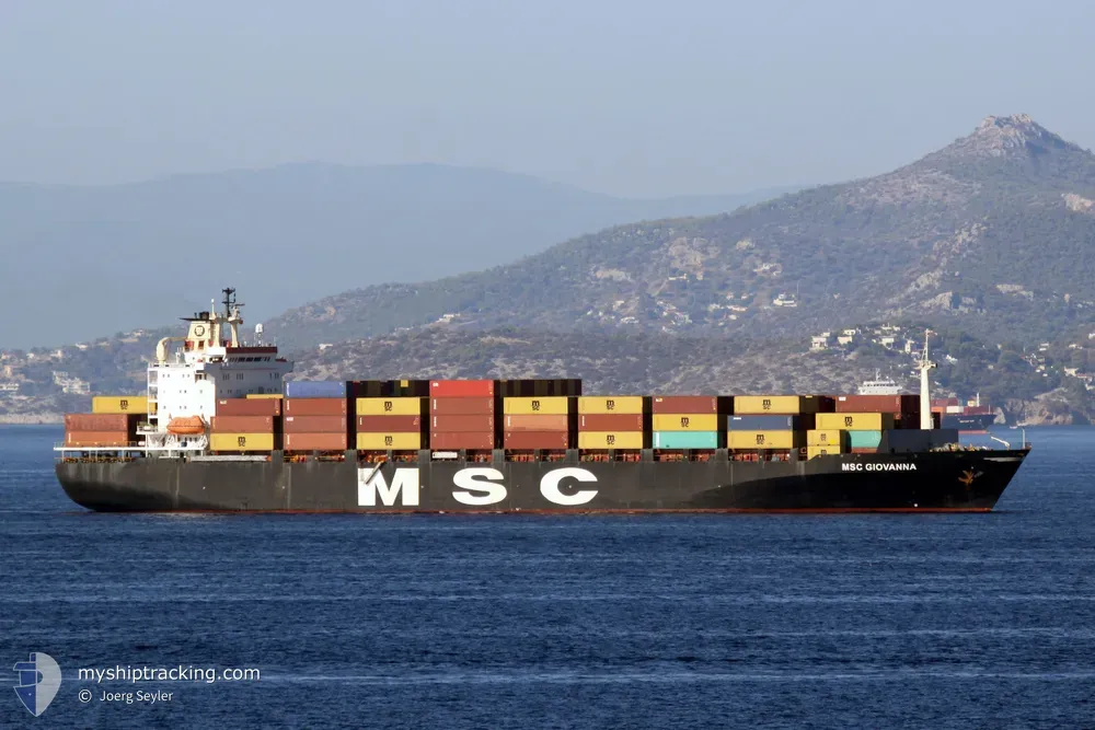 msc giovanna (Container Ship) - IMO 8505836, MMSI 357702000, Call Sign 3FRB9 under the flag of Panama