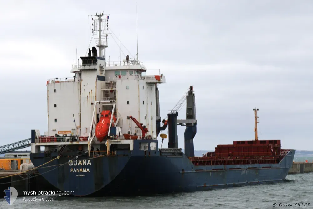 guana (General Cargo Ship) - IMO 9180956, MMSI 370241000, Call Sign 3EWP2 under the flag of Panama