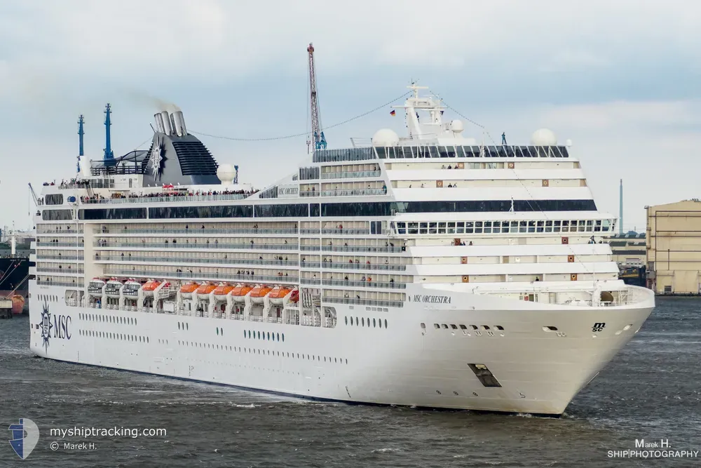 msc orchestra (Passenger (Cruise) Ship) - IMO 9320099, MMSI 372497000, Call Sign 3EJF3 under the flag of Panama