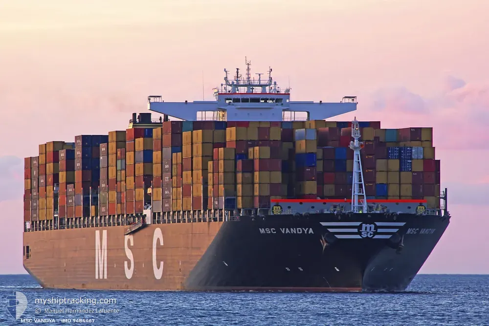 msc vandya (Container Ship) - IMO 9484467, MMSI 373005000, Call Sign 3FDW4 under the flag of Panama