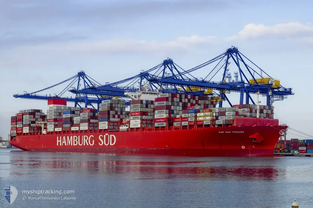 cap san tainaro (Container Ship) - IMO 9633965, MMSI 374658000, Call Sign 3EOT8 under the flag of Panama