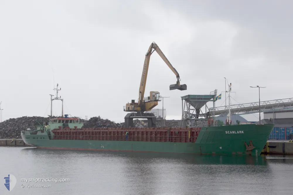 scanlark (General Cargo Ship) - IMO 8505915, MMSI 375354000, Call Sign J8B3399 under the flag of St Vincent & Grenadines