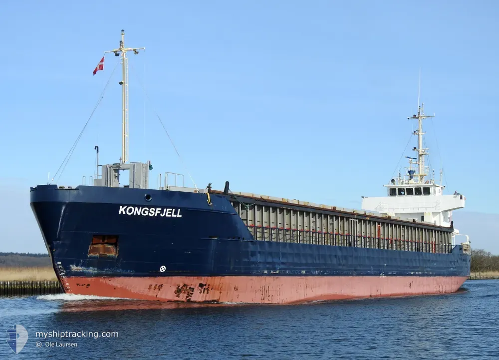 kongsfjell (General Cargo Ship) - IMO 9115975, MMSI 377587000, Call Sign J8B5706 under the flag of St Vincent & Grenadines
