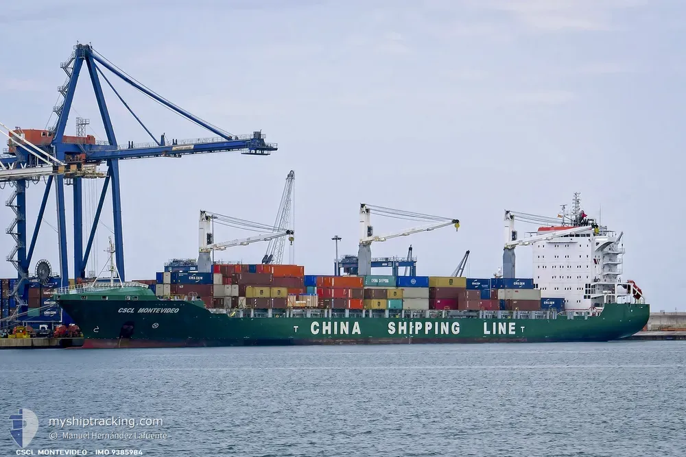 cscl montevideo (Container Ship) - IMO 9385984, MMSI 477111800, Call Sign VREI4 under the flag of Hong Kong