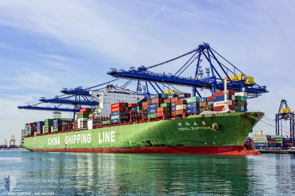 cscl jupiter (Container Ship) - IMO 9467263, MMSI 477213400, Call Sign VRIL4 under the flag of Hong Kong