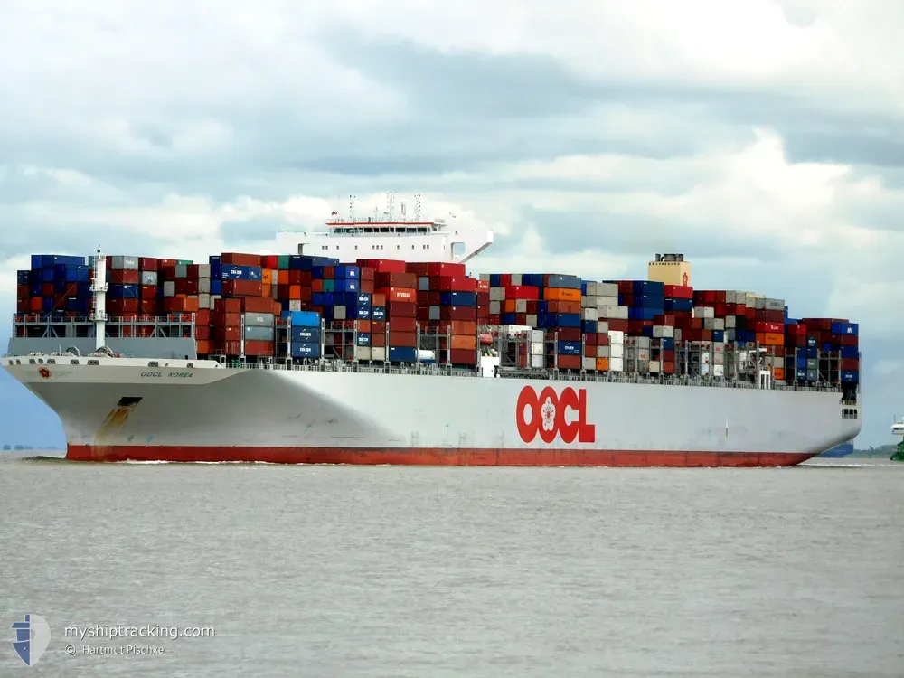 oocl korea (Container Ship) - IMO 9627992, MMSI 477293100, Call Sign VRMX8 under the flag of Hong Kong