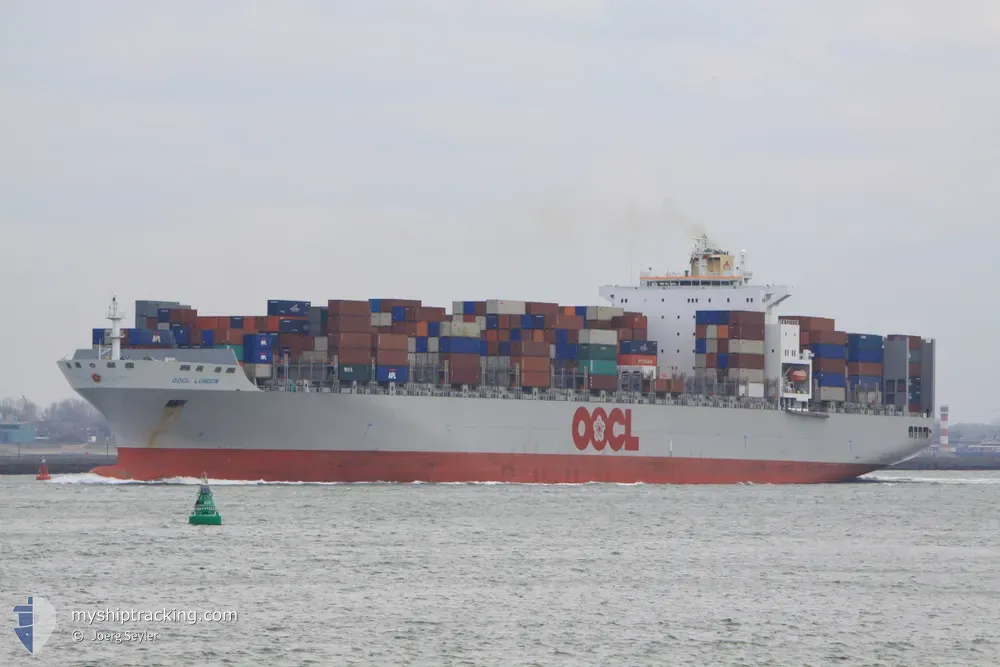 oocl london (Container Ship) - IMO 9417268, MMSI 477738500, Call Sign VRGO2 under the flag of Hong Kong