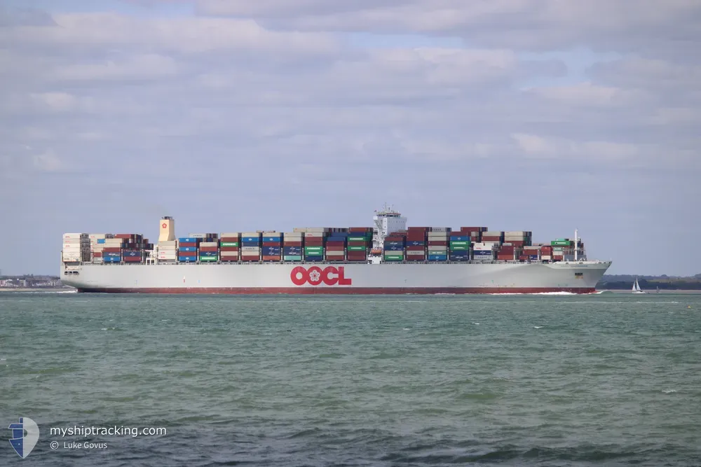 oocl chongqing (Container Ship) - IMO 9622629, MMSI 477832400, Call Sign VRLZ4 under the flag of Hong Kong