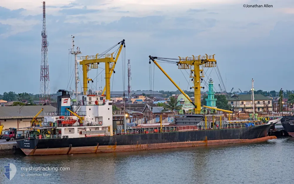 flora 8 (General Cargo Ship) - IMO 9277151, MMSI 525005283, Call Sign JZVV under the flag of Indonesia