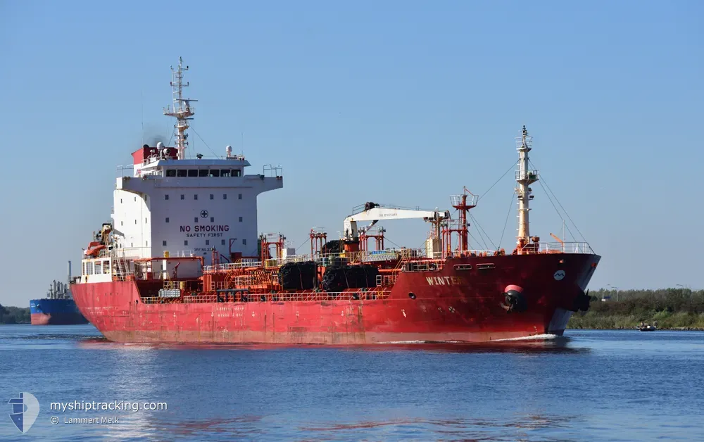 winter (Chemical/Oil Products Tanker) - IMO 9416800, MMSI 538003324, Call Sign V7QA7 under the flag of Marshall Islands