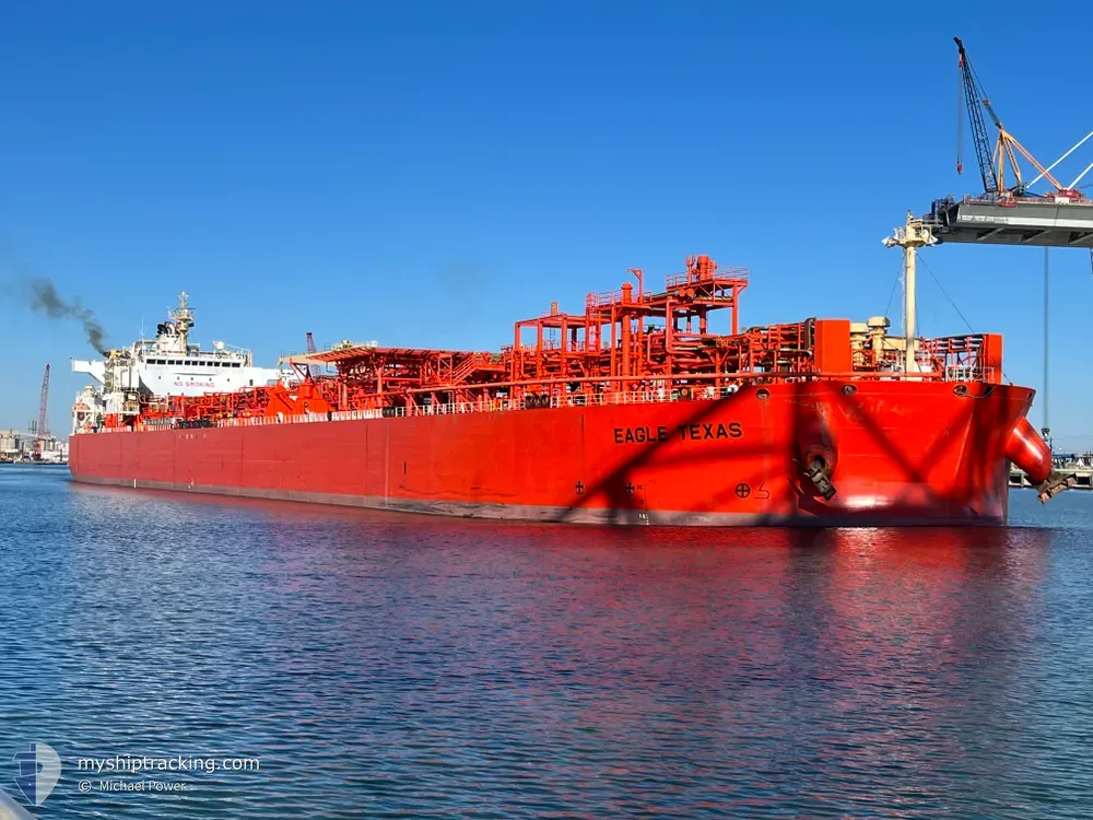 eagle texas (Crude Oil Tanker) - IMO 9518907, MMSI 538004199, Call Sign V7VS2 under the flag of Marshall Islands