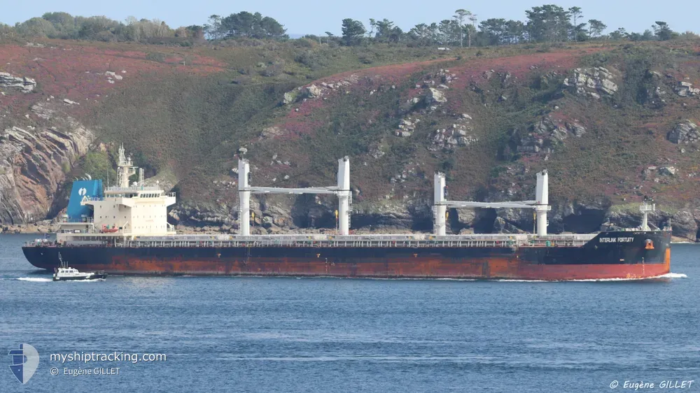 interlink fortuity (Bulk Carrier) - IMO 9711755, MMSI 538005697, Call Sign V7GD8 under the flag of Marshall Islands