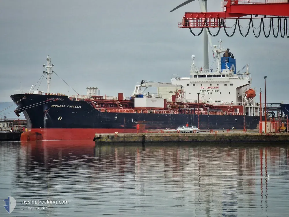 ardmore cheyenne (Chemical/Oil Products Tanker) - IMO 9707857, MMSI 538005866, Call Sign V7HS2 under the flag of Marshall Islands