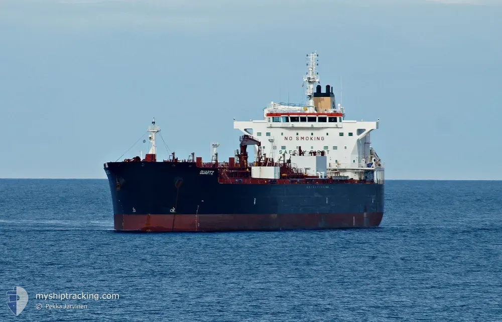 quartz (Chemical/Oil Products Tanker) - IMO 9681170, MMSI 538006178, Call Sign V7KN5 under the flag of Marshall Islands