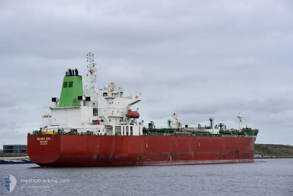 silver zoe (Chemical/Oil Products Tanker) - IMO 9692325, MMSI 538006366, Call Sign V7MI9 under the flag of Marshall Islands