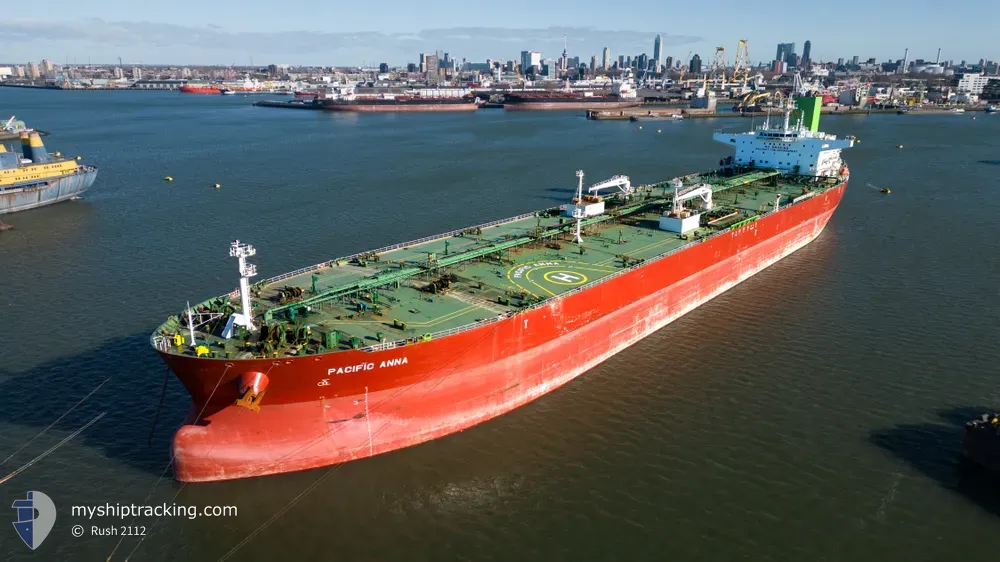 pacific anna (Crude Oil Tanker) - IMO 9772010, MMSI 538006923, Call Sign V7LY4 under the flag of Marshall Islands