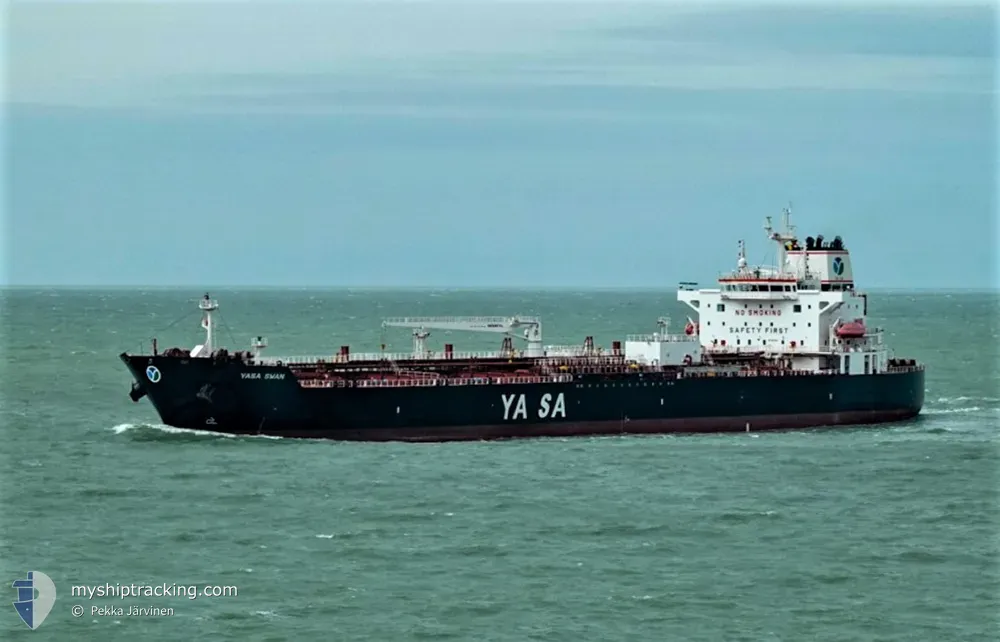 yasa swan (Chemical/Oil Products Tanker) - IMO 9857248, MMSI 538008271, Call Sign V7A2172 under the flag of Marshall Islands