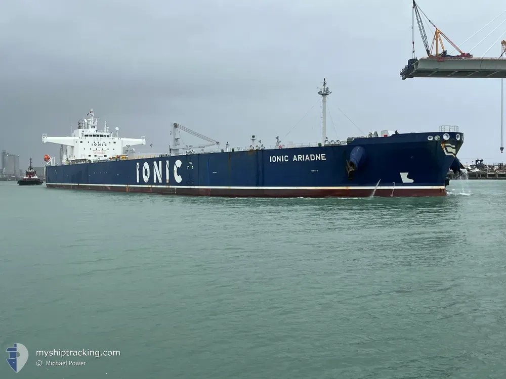 ionic ariadne (Crude Oil Tanker) - IMO 9856555, MMSI 538008944, Call Sign V7A2933 under the flag of Marshall Islands