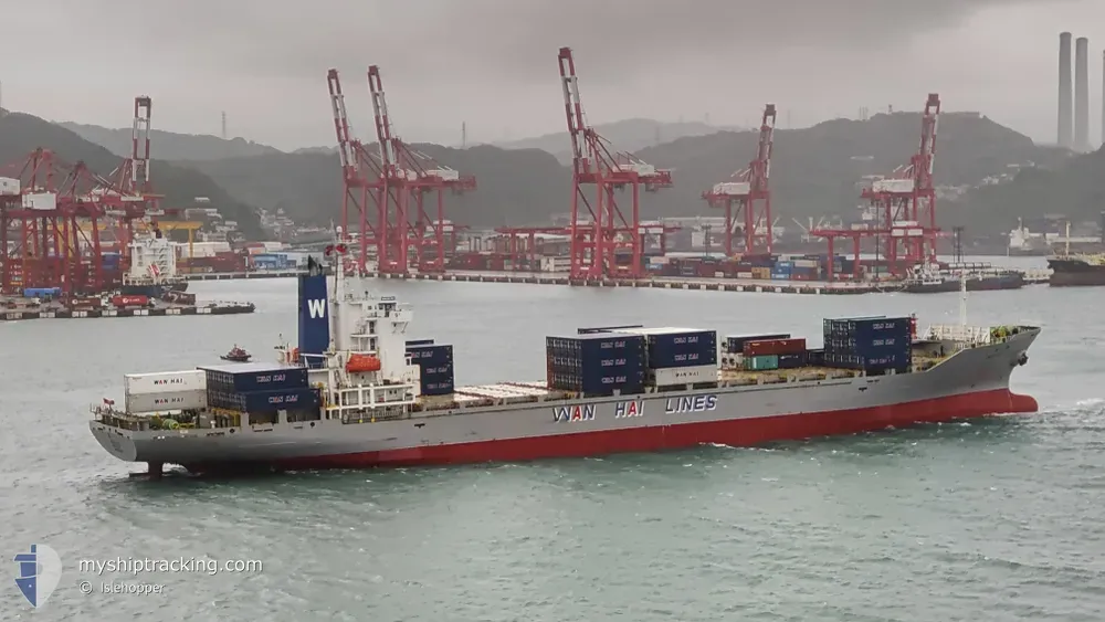 wan hai 281 (Container Ship) - IMO 9182019, MMSI 565622000, Call Sign 9VJM5 under the flag of Singapore