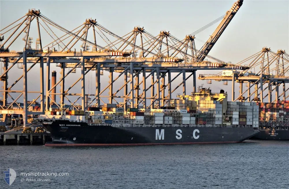 msc anchorage (Container Ship) - IMO 9619440, MMSI 636015666, Call Sign D5CC9 under the flag of Liberia