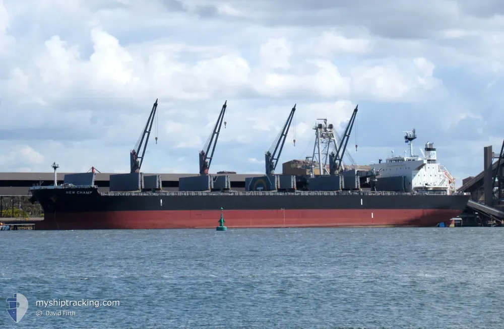 new champ (Bulk Carrier) - IMO 9781712, MMSI 636018190, Call Sign D5OP2 under the flag of Liberia