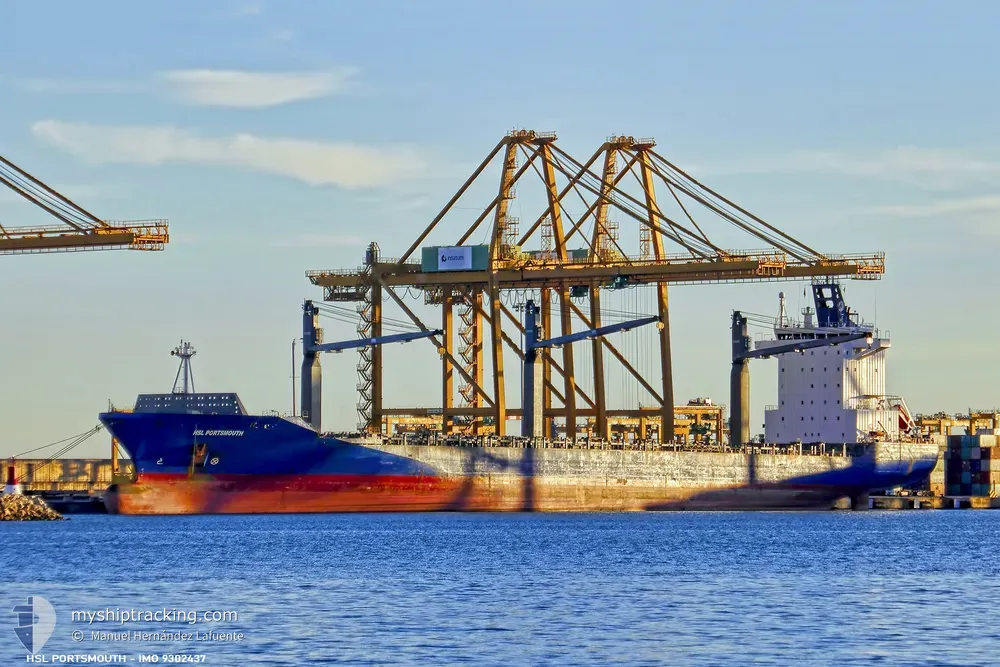 hsl portsmouth (Container Ship) - IMO 9302437, MMSI 636018192, Call Sign A8IY8 under the flag of Liberia
