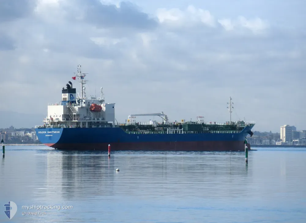 golden sagittarius (Chemical/Oil Products Tanker) - IMO 9867073, MMSI 636019548, Call Sign D5UZ8 under the flag of Liberia