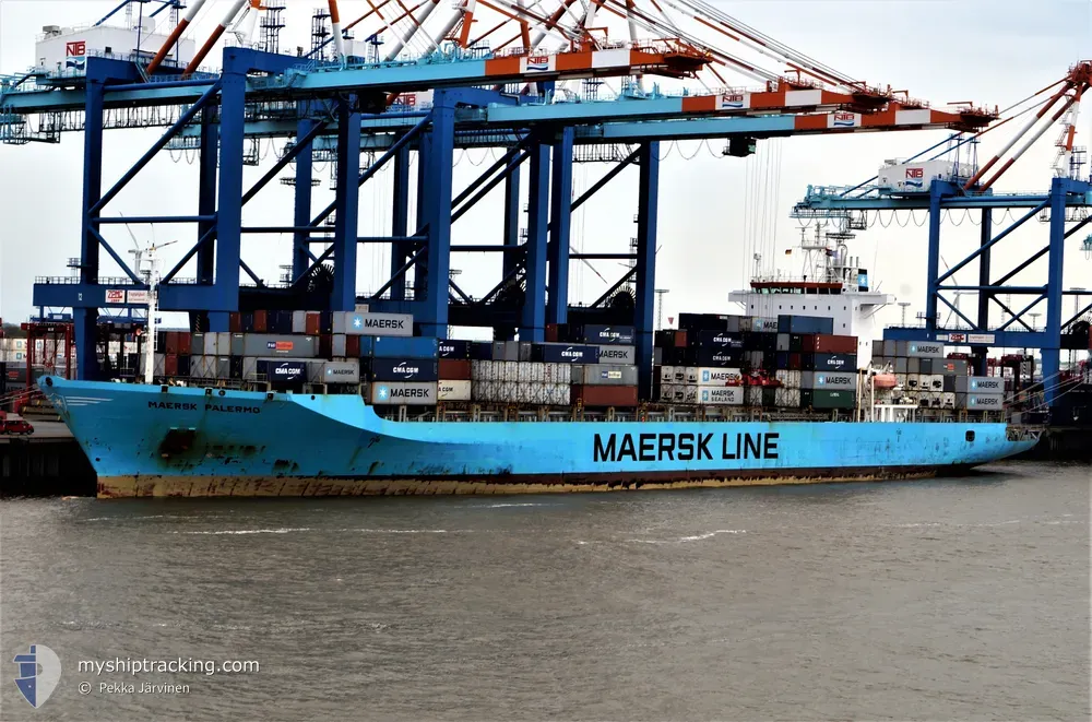 maersk palermo (Container Ship) - IMO 9168207, MMSI 636020264, Call Sign D5YK2 under the flag of Liberia