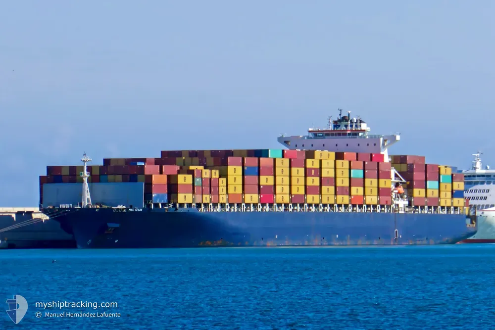 msc texas (Container Ship) - IMO 9318058, MMSI 636020494, Call Sign A8IE9 under the flag of Liberia