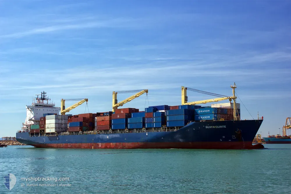 buxfavourite (Container Ship) - IMO 9150212, MMSI 636091848, Call Sign A8TQ4 under the flag of Liberia